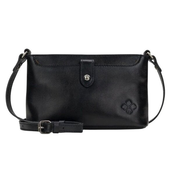 Patricia Nash Handbags - NWT PATRICIA NASH AIMEE Crossbody Bag BLACK Leather Classic Shoulder Handbag